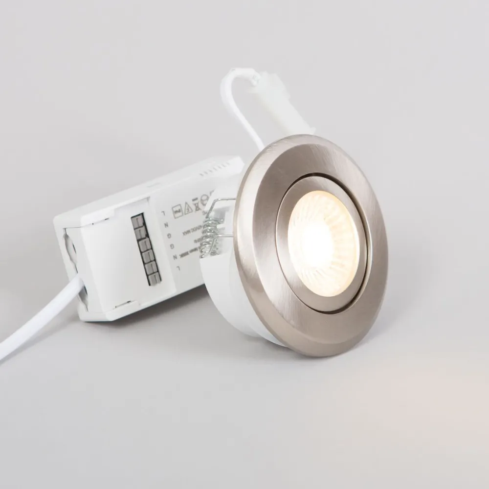 LED-alasvalo Pallas, 6W, 450lm, IP44, 60°, himmennettävä, kromi, eri vaihtoehtoja*FTLight