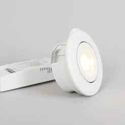 New LED-alasvalo Pallas, 6W, 450lm, IP44, 60°, himmennettävä, valkoinen, eri vaihtoehtoja Kattovalaisimet|Alasvalot