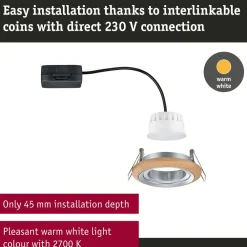 New LED-alasvalo Lanati Ø84mm upotettava 30° 6W 470lm 2700K Alasvalot