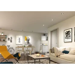 LED-alasvalo Ø82mm kääntyvä 70° 4.8W 10x450lm himmennettävä 3000K valkoinen, 10kpl/pkt*Paulmann Outlet