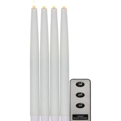 LED-antiikkikynttilä Flamme, 4kpl, eri kokoja*Star Trading New
