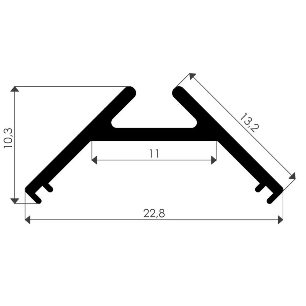 Sale LED-asennuslista Corner läpikuultava kansi 2000x16x16mm alumiini Led-Listat|Led-Valot
