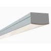 LED-asennuslista Wide läpikuultava kansi 2000x23,5x13 mm alumiini*FTLight Clearance