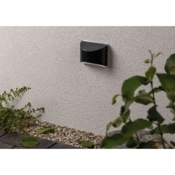 LED-Aurinkokennoseinävalaisin Solar tummanharmaa Aurinkokennovalaisimet