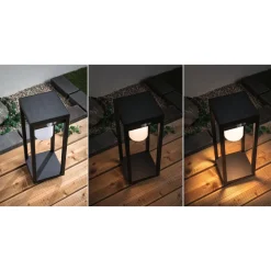 Discount LED-aurinkokennovalaisin Marisol, IP44, 3000K, liiketunnistin, musta Aurinkokennovalaisimet|Ulkovalaisimet Liiketunnistimella