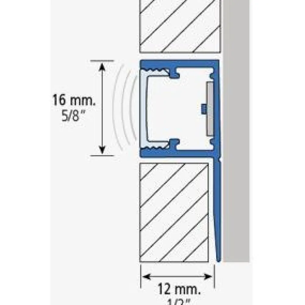 Best LED-boordilistan ulkokulmapala E-302A, alumiini, mattahopea Alumiinilistat|Laattalistat