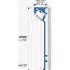 New LED-jalkalistan päätypala F-320A, alumiini, mattahopea Alumiinilistat