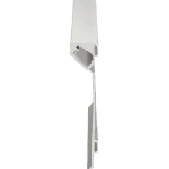 New LED-jalkalistan päätypala F-320A, alumiini, mattahopea Alumiinilistat