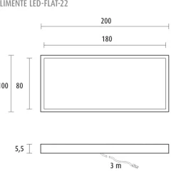 LED-kalustevalaisin LED-Flat 22 7.6 W valkoinen Keittiövalaisimet
