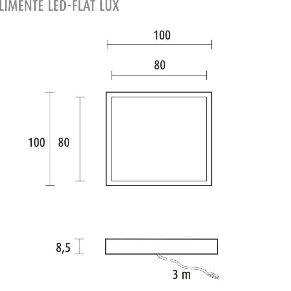 Online LED-kalustevalaisin Flat 12 LUX 4 kpl + virtalähde valkoinen/musta Keittiövalaisimet