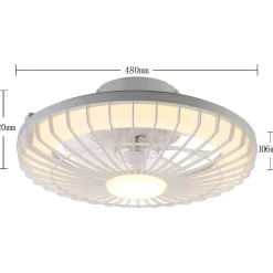 Clearance Led-kattotuuletinvalaisin Milano Led Ø48cm, 2800lm Tuuletinvalaisimet
