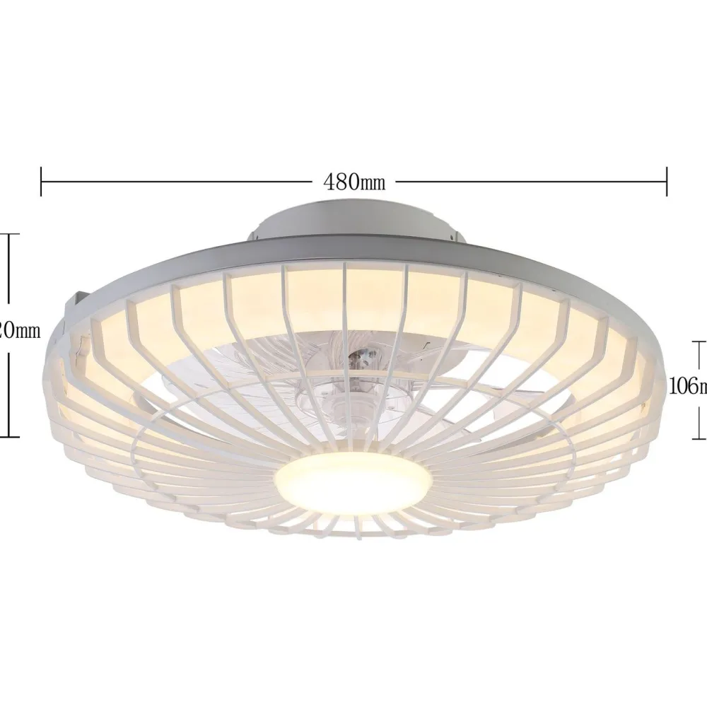 Clearance Led-kattotuuletinvalaisin Milano Led Ø48cm, 2800lm Tuuletinvalaisimet