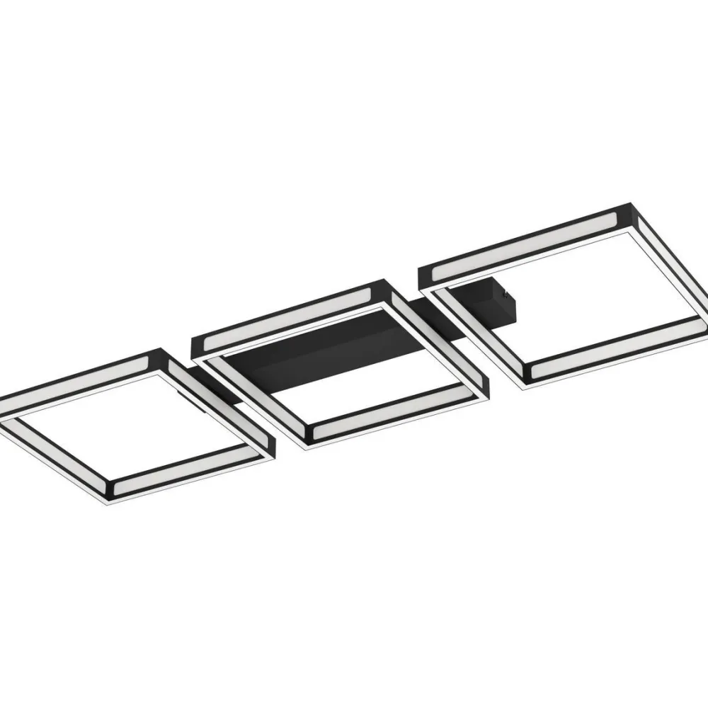 Hot LED-Kattovalaisin Altaflor 3-osainen 100x31,5cm musta Plafondit|Kattovalaisimet
