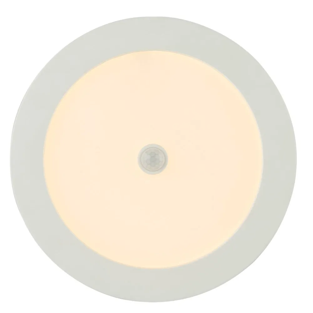 LED-kattovalaisin Paula Ø22,6x3,5cm 18W liiketunnistimella valkoinen*Globo Discount