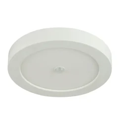 LED-kattovalaisin Paula Ø22,6x3,5cm 18W liiketunnistimella valkoinen*Globo Discount