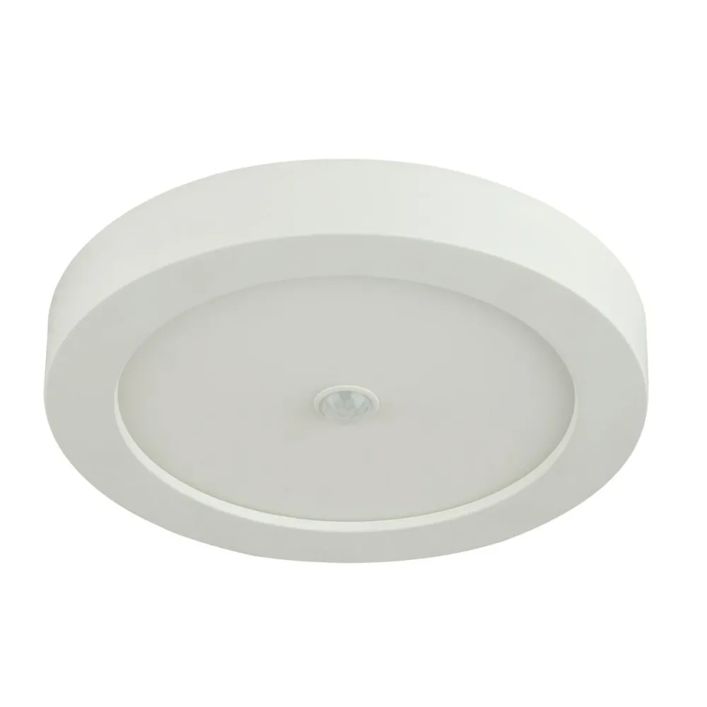 LED-kattovalaisin Paula Ø22,6x3,5cm 18W liiketunnistimella valkoinen*Globo Discount