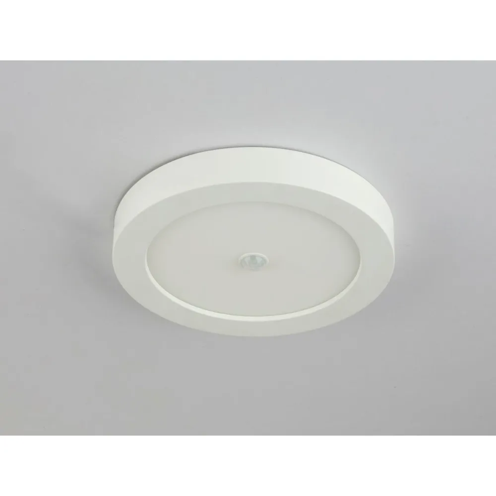 LED-kattovalaisin Paula Ø22,6x3,5cm 18W liiketunnistimella valkoinen*Globo Discount