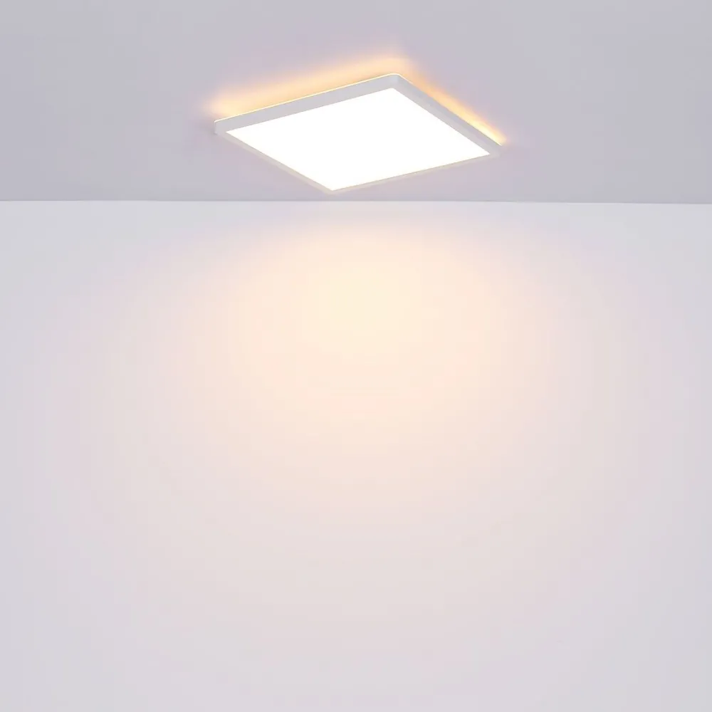 Online LED-kattovalaisin Sapana IP44 29,4x29,4 cm eri värejä Plafondit|Kylpyhuonevalaisimet