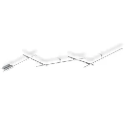 LED-kattovalaisin Indira 65x2450x500 mm harjattu teräs*Trio Hot