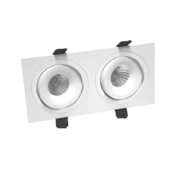 LED-kohdevalaisin QSPOT, 2x5W, IP44, himmennettävä, valkoinen, eri vaihtoehtoja*FTLight New