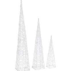 New LED-koristevalokartiosarja akryyli 60/90/120 cm eri värejä Jouluvalot Ja Koristevalot