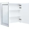 Led kylpyhuoneen peilikaappi 80x12,2x68 cm*FinePRICE Hot
