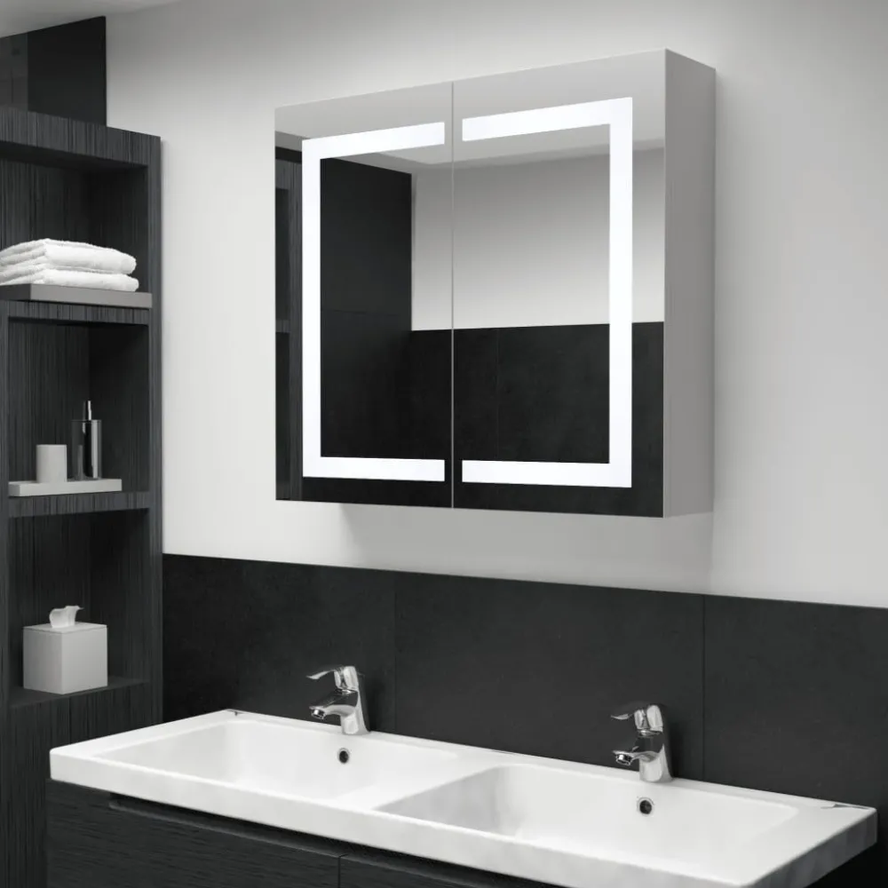 Led kylpyhuoneen peilikaappi 80x12,2x68 cm*FinePRICE Hot