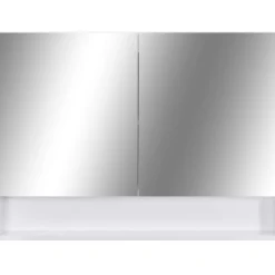 Clearance Led kylpyhuoneen peilikaappi valkoinen 80x15x60 cm mdf Peilikaapit