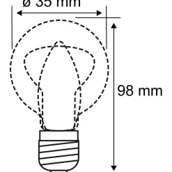 LED-kynttilälamppu Plug & Shine, E14, DC 24V, 160lm, 2W, 3000K, filamentti, himmennettävä, kirkas*Paulmann New
