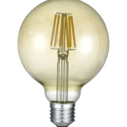 Discount LED-lamppu E27 filament globe 6W 600lm 2700K ruskea Lamput Ja Polttimot