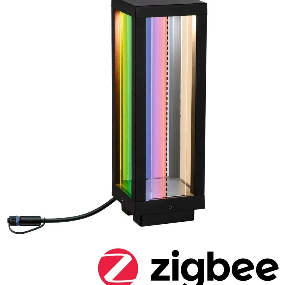 LED-lyhty Plug & Shine Classic, 30cm, Smart Home Zigbee 3.0, IP44, RGBW, antrasiitti*Paulmann Hot
