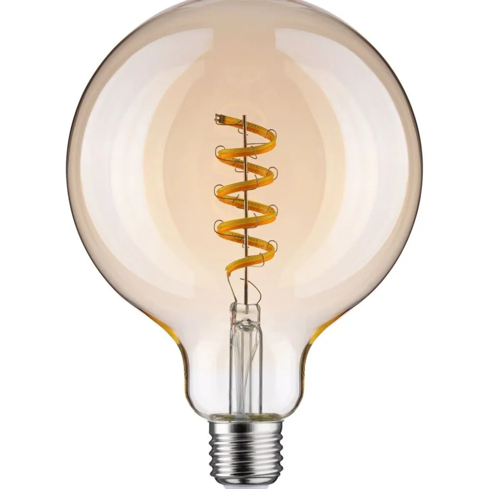 LED-älylamppu Smart Home Zigbee 3.0 Globe, G125, E27, 600lm, 7,5W, filamentti, säädettävä värilämpötila, himmennettävä, kulta*Paulmann New