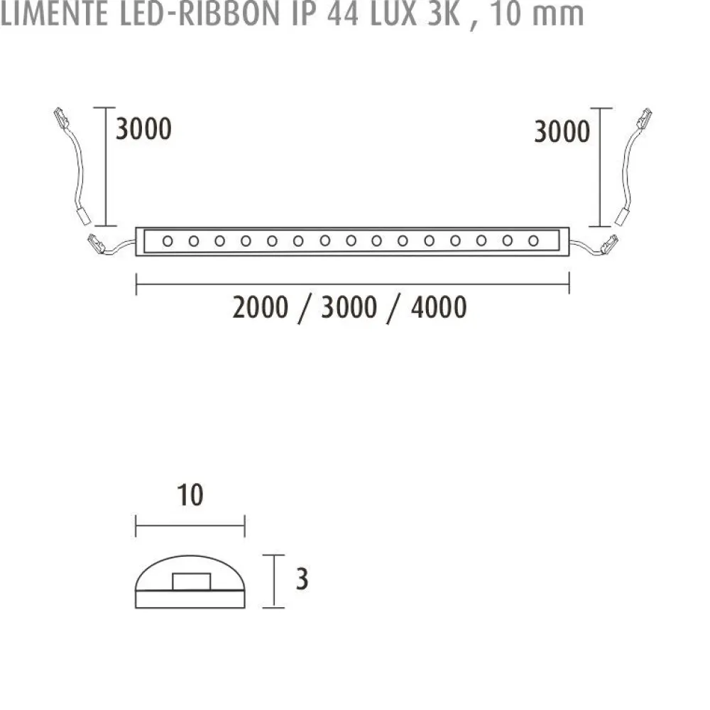 LED-nauha LED-Ribbon LUX 192 lediä/m IP44 3000K eri kokoja*Limente Outlet