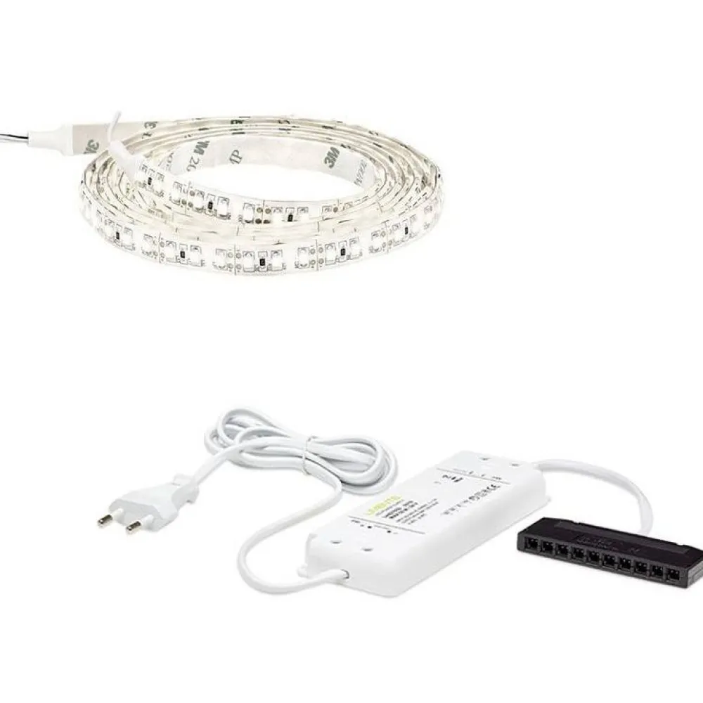 LED-nauha 4 m IP20/IP44 24V 4000K + virtalähde*Limente