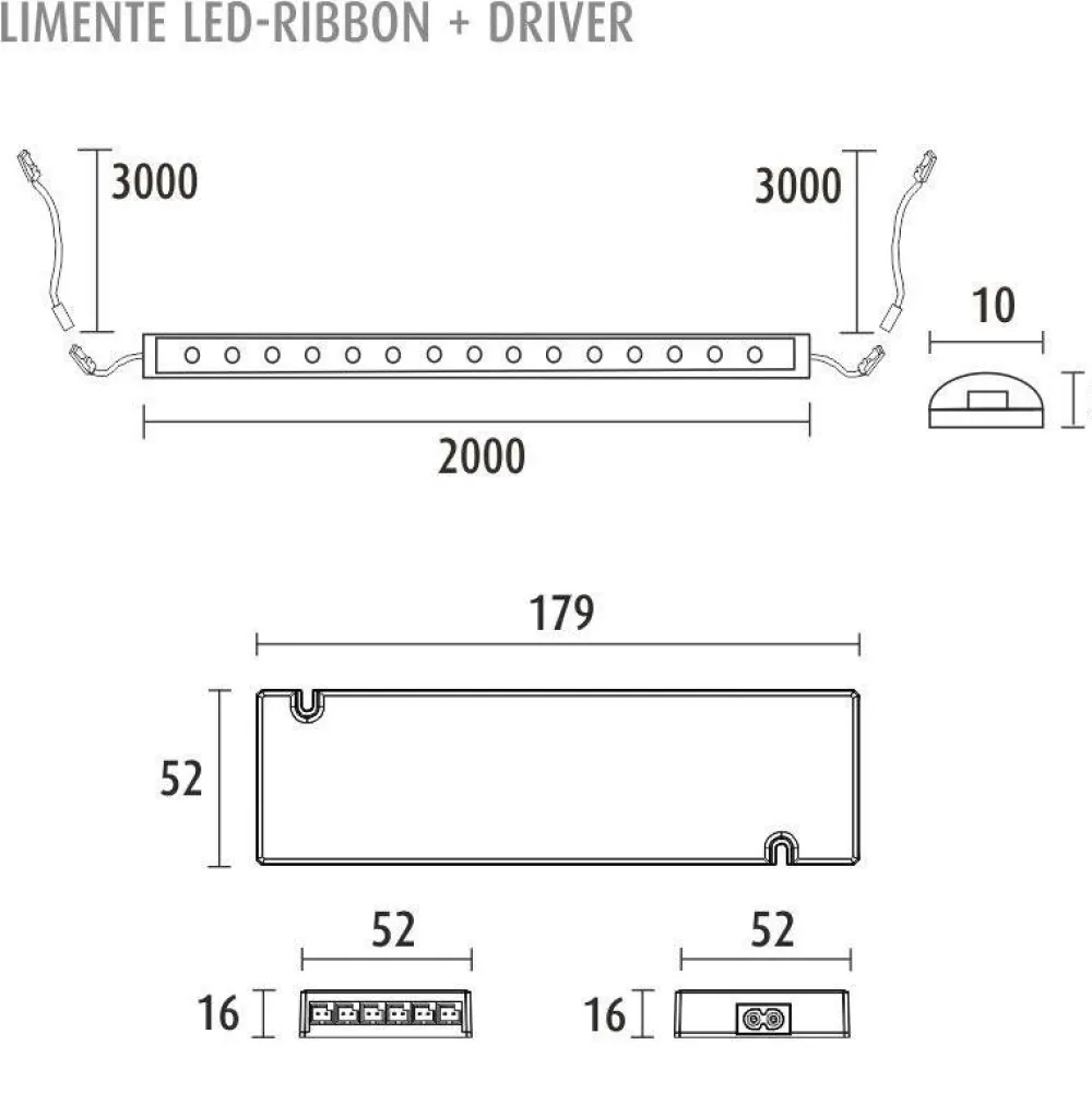 New LED-nauha 2 m IP20/IP44 24V 4000K + virtalähde Led-Nauhat