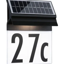 Best LED-numerovalaisin aurinkokennolla Neda, IP44, 3000K, musta Aurinkokennovalaisimet