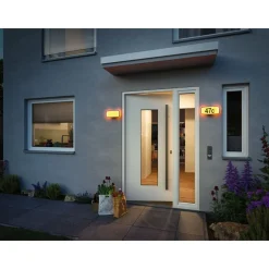 LED-numerovalaisin liike- ja hämärätunnistimella Sheera, Smart Home Zigbee 3.0, IP44, 27.6x7.3cm, antrasiitti*Paulmann Clearance