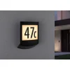 LED-numerovalaisin liike- ja hämärätunnistimella Padea, Smart Home Zigbee 3.0, IP44, antrasiitti*Paulmann Clearance