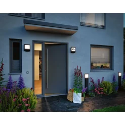LED-numerovalaisin liike- ja hämärätunnistimella Padea, Smart Home Zigbee 3.0, IP44, antrasiitti*Paulmann Clearance