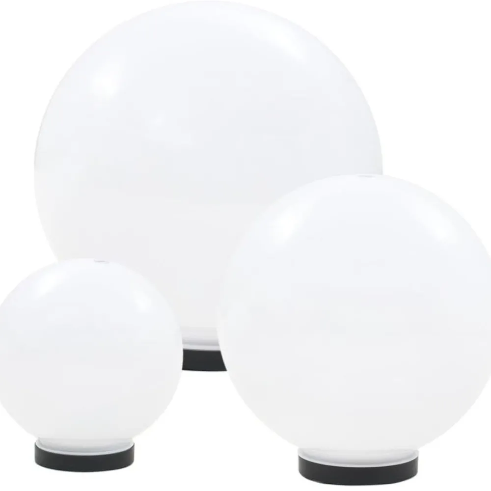 Led-pallovalaisimet 3 kpl 20/30/40 cm akryyli*FinePRICE