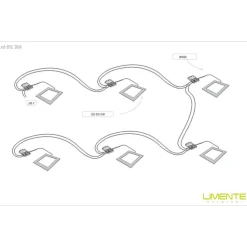 LED-paneeli DSC 163x163mm IP20 12W valkoinen/musta*Limente Online