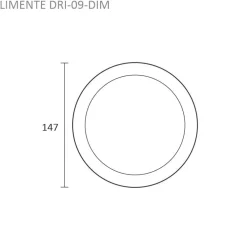 Discount LED-paneeli LED-DRI-09 9W Ø147mm valkoinen Kattovalaisimet|Led-Paneelit