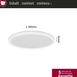 LED-paneeli Atria Shine Backlight Ø420mm liiketunnistin IP44 4000K valkoinen, eri kokoja*Paulmann Clearance