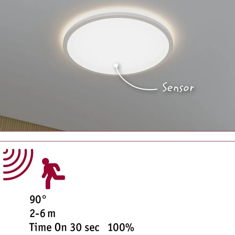 LED-paneeli Atria Shine Backlight Ø420mm liiketunnistin IP44 4000K valkoinen, eri kokoja*Paulmann Clearance