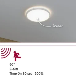 LED-paneeli Atria Shine Backlight Ø420mm liiketunnistin IP44 4000K valkoinen, eri kokoja*Paulmann Clearance