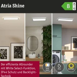 Hot LED-paneeli Atria Shine, kulmikas, IP44, 3000-6500K, eri kokoja Led-Paneelit|Led-Valot