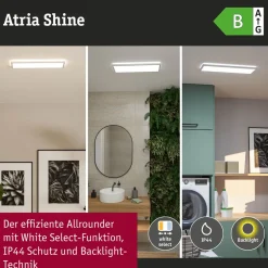 Hot LED-paneeli Atria Shine, kulmikas, IP44, 3000-6500K, eri kokoja Led-Paneelit|Led-Valot