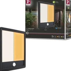 Sale LED-paneeli ulkokäyttöön Lamina, IP44, 25x25cm, liiketunnistin, hämärätunnistin, säädettävä värilämpötila, eri värejä Kattovalaisimet|Kattovalaisimet Ulos