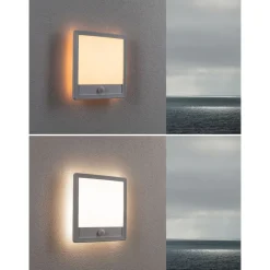 Sale LED-paneeli ulkokäyttöön Lamina, IP44, 25x25cm, liiketunnistin, hämärätunnistin, säädettävä värilämpötila, eri värejä Kattovalaisimet|Kattovalaisimet Ulos