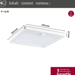Sale LED-paneeli ulkokäyttöön Lamina, IP44, 25x25cm, liiketunnistin, hämärätunnistin, säädettävä värilämpötila, eri värejä Kattovalaisimet|Kattovalaisimet Ulos